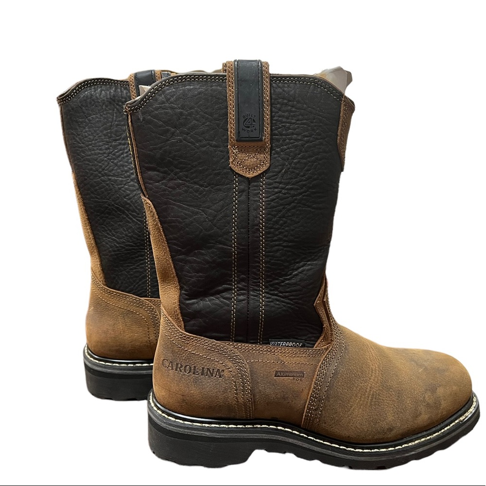 Carolina Men’s 10 inch Aluminum Toe Wellington Pull On Work Boot Size 8.5D New!